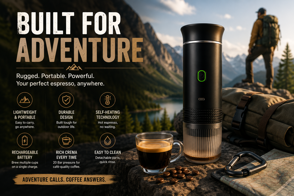 Portable 3-in-1 Wireless Espresso Coffee Machine
