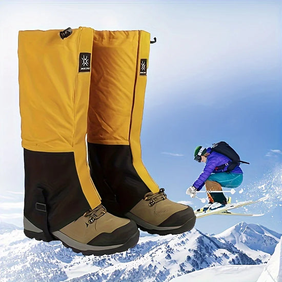 A Pair Highly Durable Waterproof Snow Boots Leg Guards, Perfect for Hiking, Skiing, and Water Sports